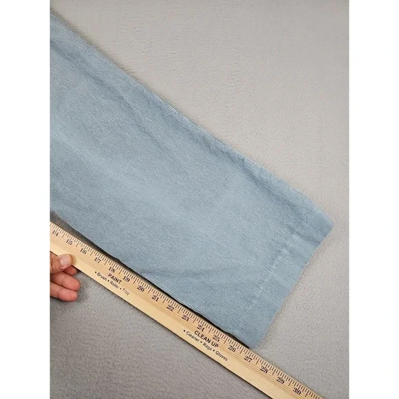 VTG Giorgio Sant' Angelo Corduroy Trouser Pants Womens 13/14 28x27 Blue Bareback - Picture 7 of 7